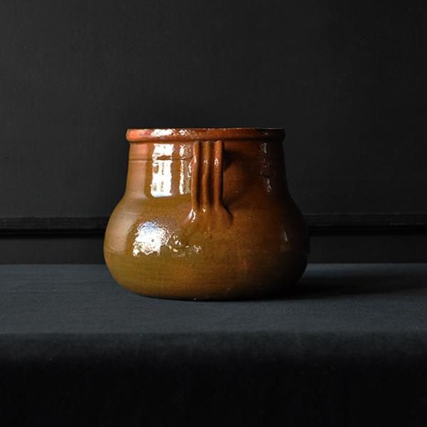 フランス アンティーク ポット 壺 陶器 花器 花瓶 土器 オブジェ