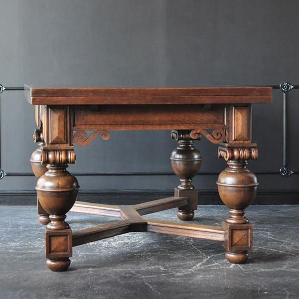 アンティーク　レザー　テーブル アンティーク テーブル Table ～テーブル～ 家具 table ZX table - Sossego