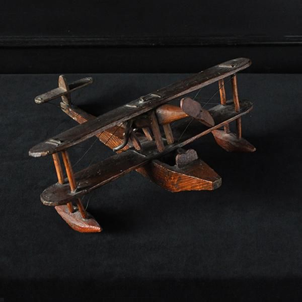 プロペラ機の模型/フランスアンティーク 飛行機【Sibora】