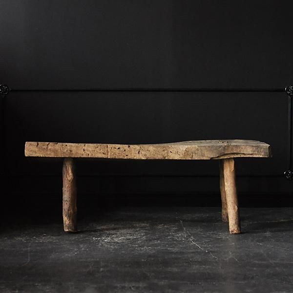 プリミティブローテーブル/アンティーク家具 ベンチ ディスプレイ台