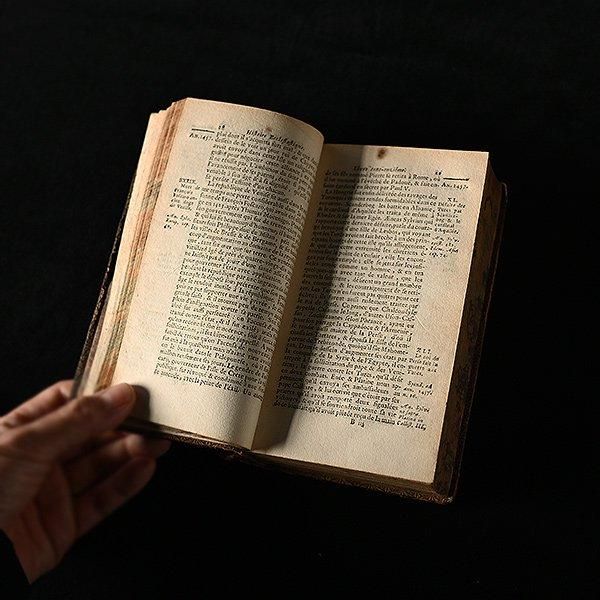 お気にいる アンティーク洋書・34B/洋書 革張り フランス アンティーク雑貨 洋書