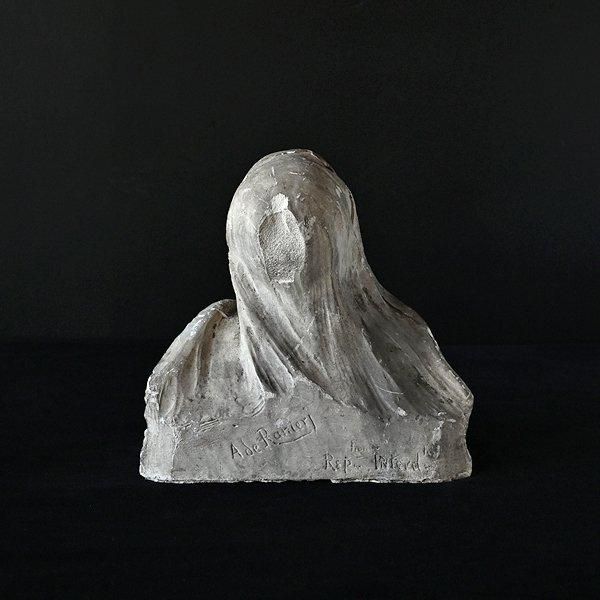 石膏像　少年　マリア　天使　ブロカント　アンティーク品 マリア像 アンティーク風 置物 聖母像 マリア様 石膏像