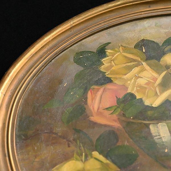アンティーク　プレート　手描き　金彩　 薔薇　オーストリア アンティーク プレート 手描き 金彩 Royal 薔薇 オーストリア