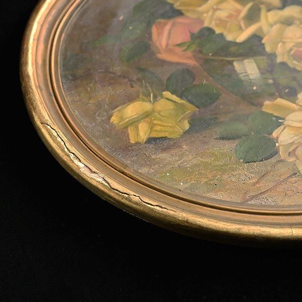 アンティーク　プレート　手描き　金彩　 薔薇　オーストリア 1点限り】オールドノリタケ 金彩黒花模様帯 小薔薇文 ティー