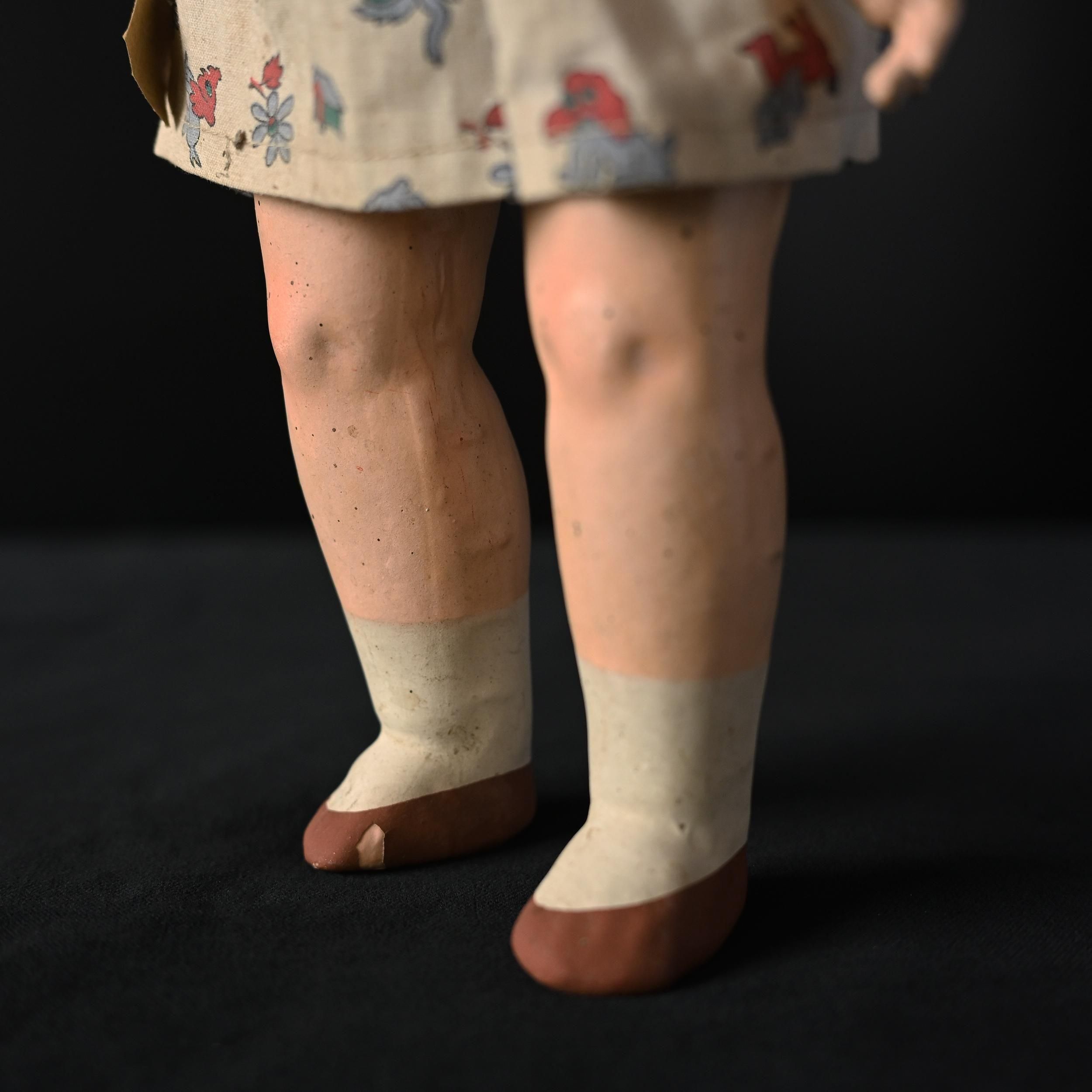 イタリア DOLFI DOLL ドルフィ ドール 人形 木製 アンティーク M