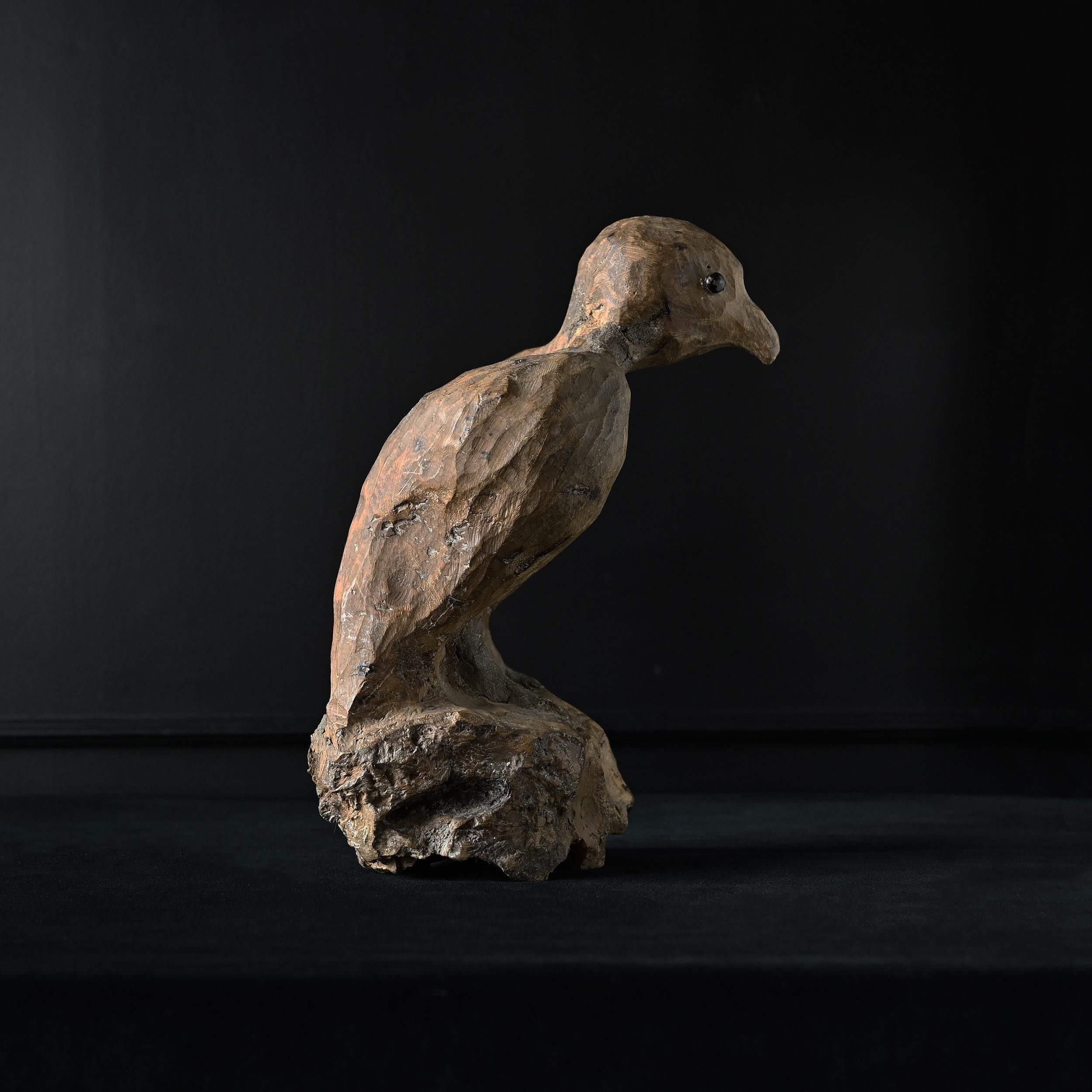 フランスアンティーク 木彫りの鳥