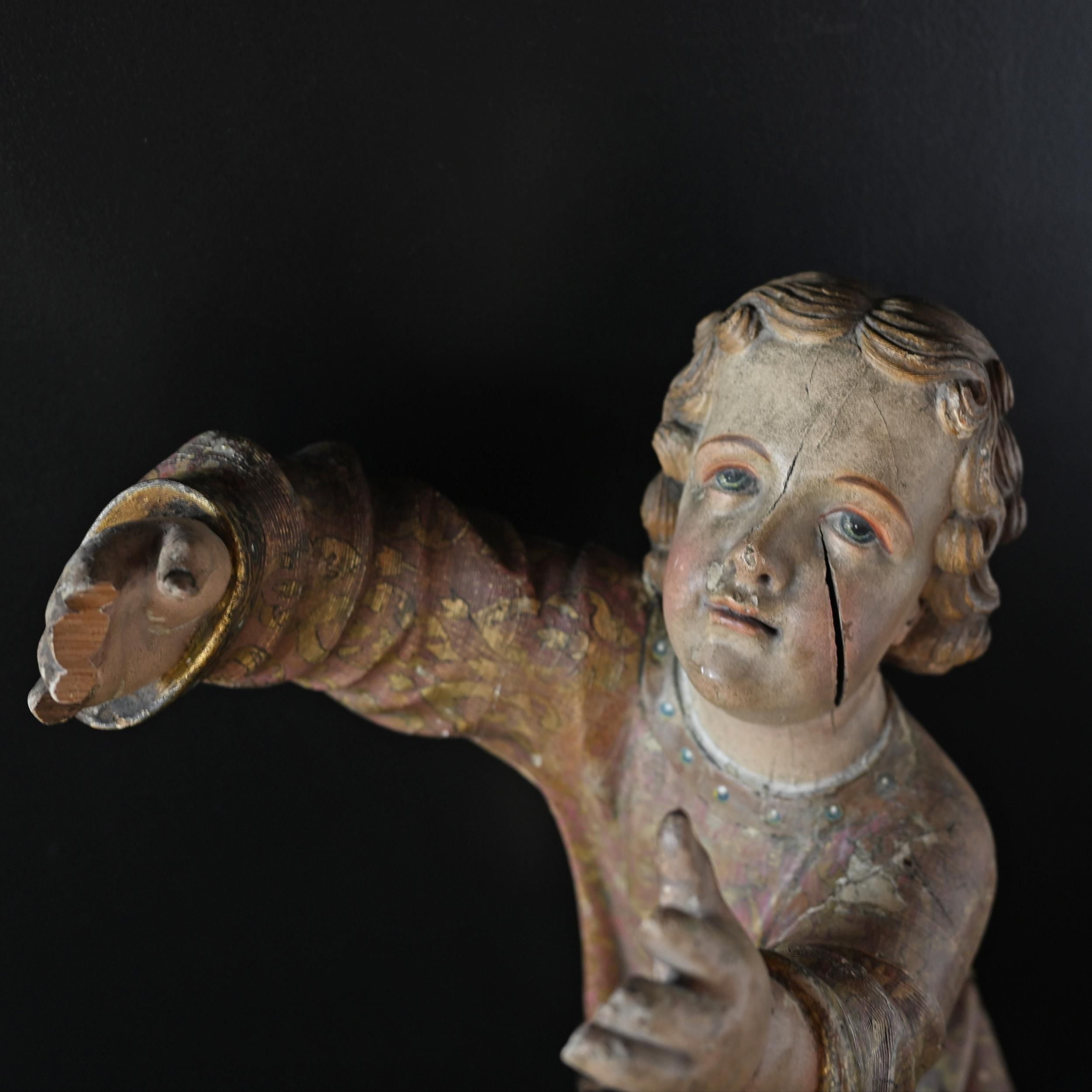 アンティーク聖人像・4 | フランス 教会 サントス人形 18世紀 【Sibora】