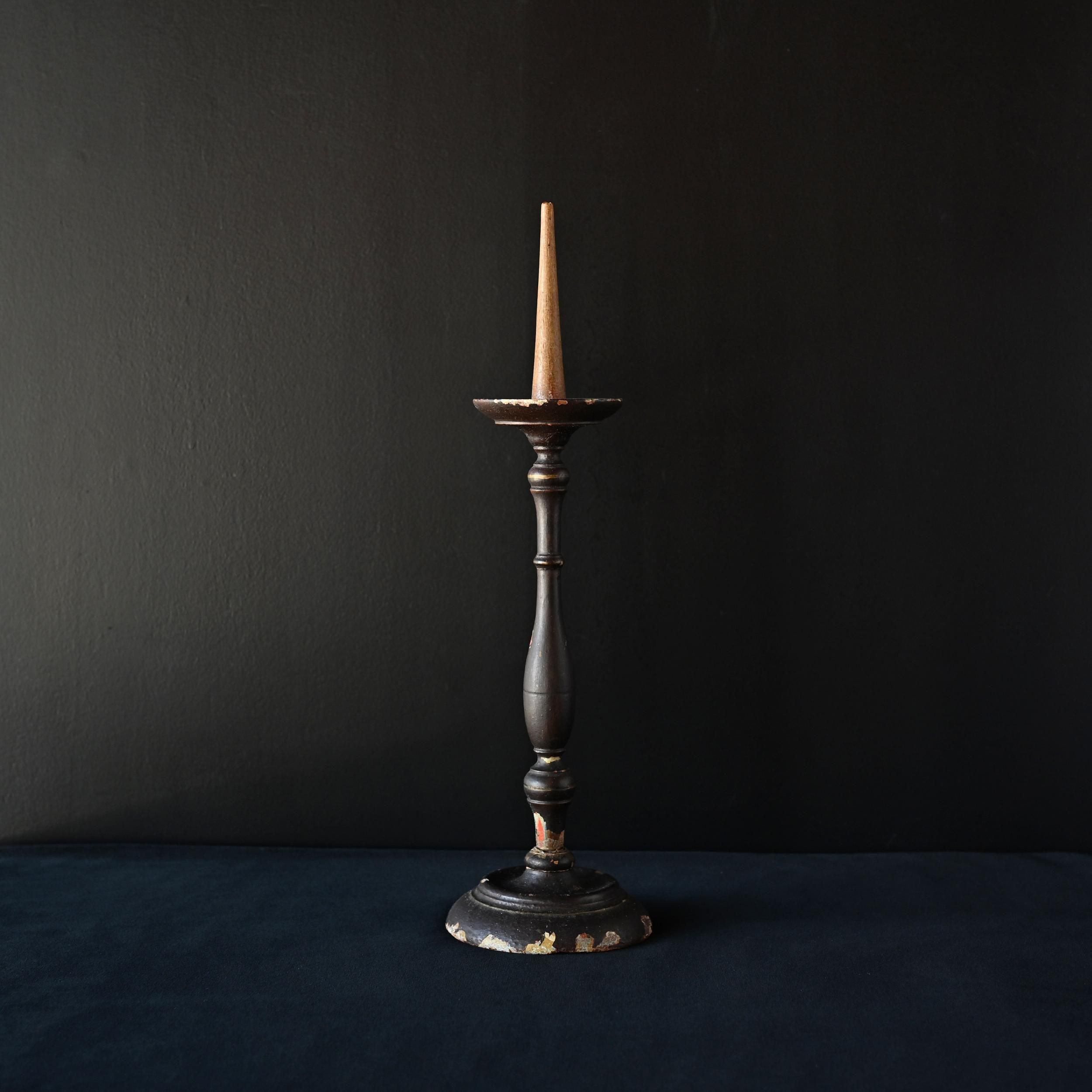 アンティーク 大正 時代劇 金属製キャンドルスタンド 2個セット