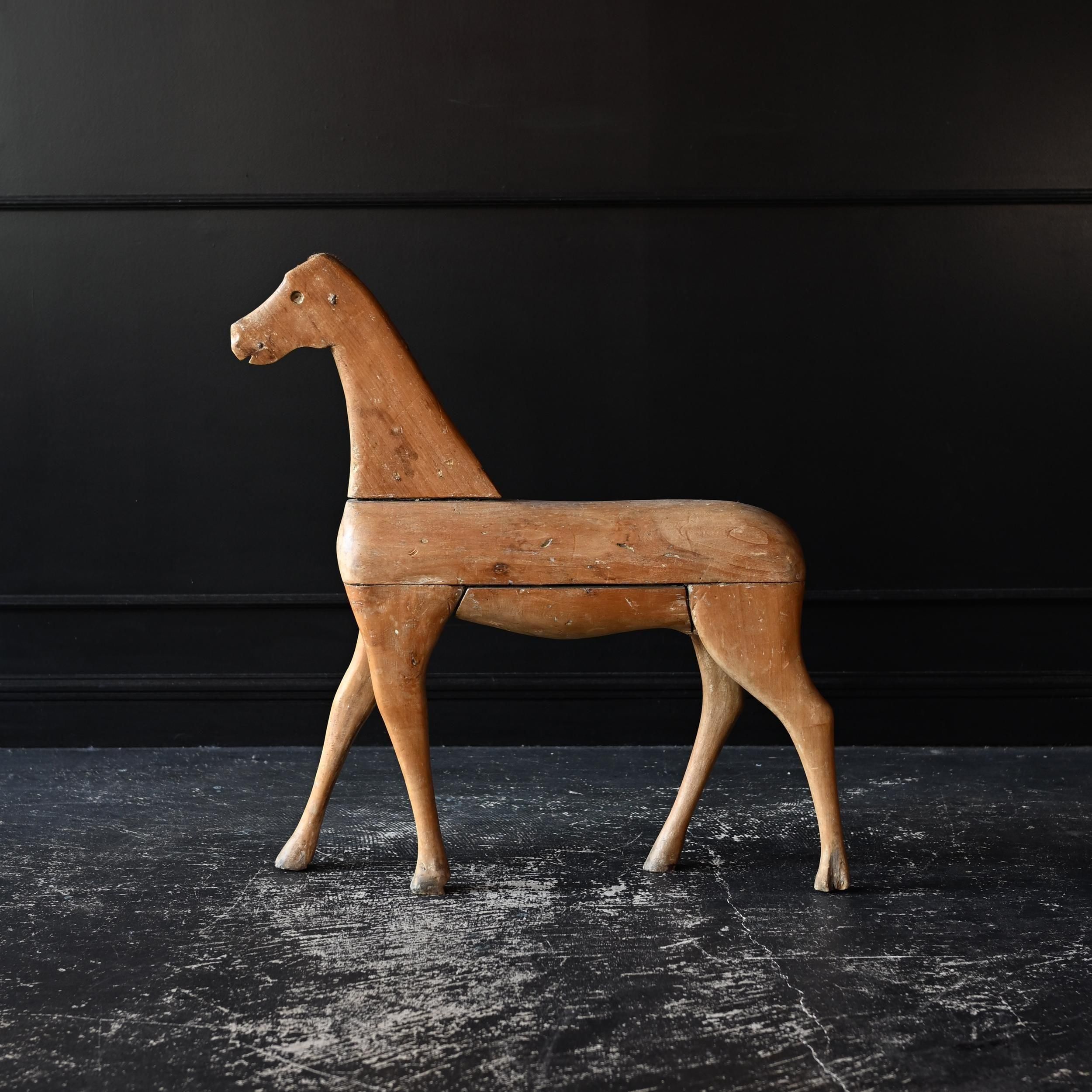 アンティーク木馬・3 / フォークアート プリミティブ Sibora