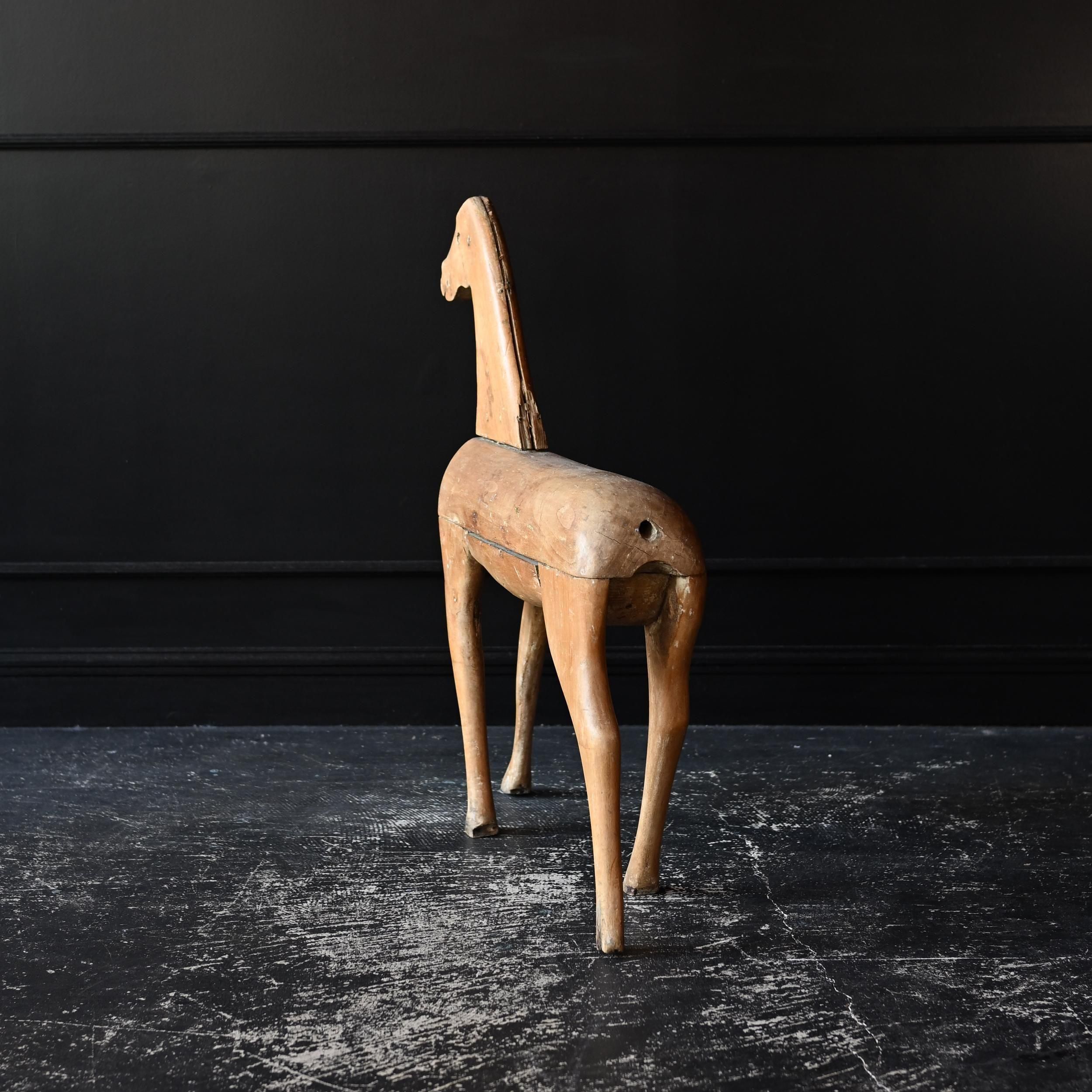 アンティーク木馬・3 / フォークアート プリミティブ Sibora