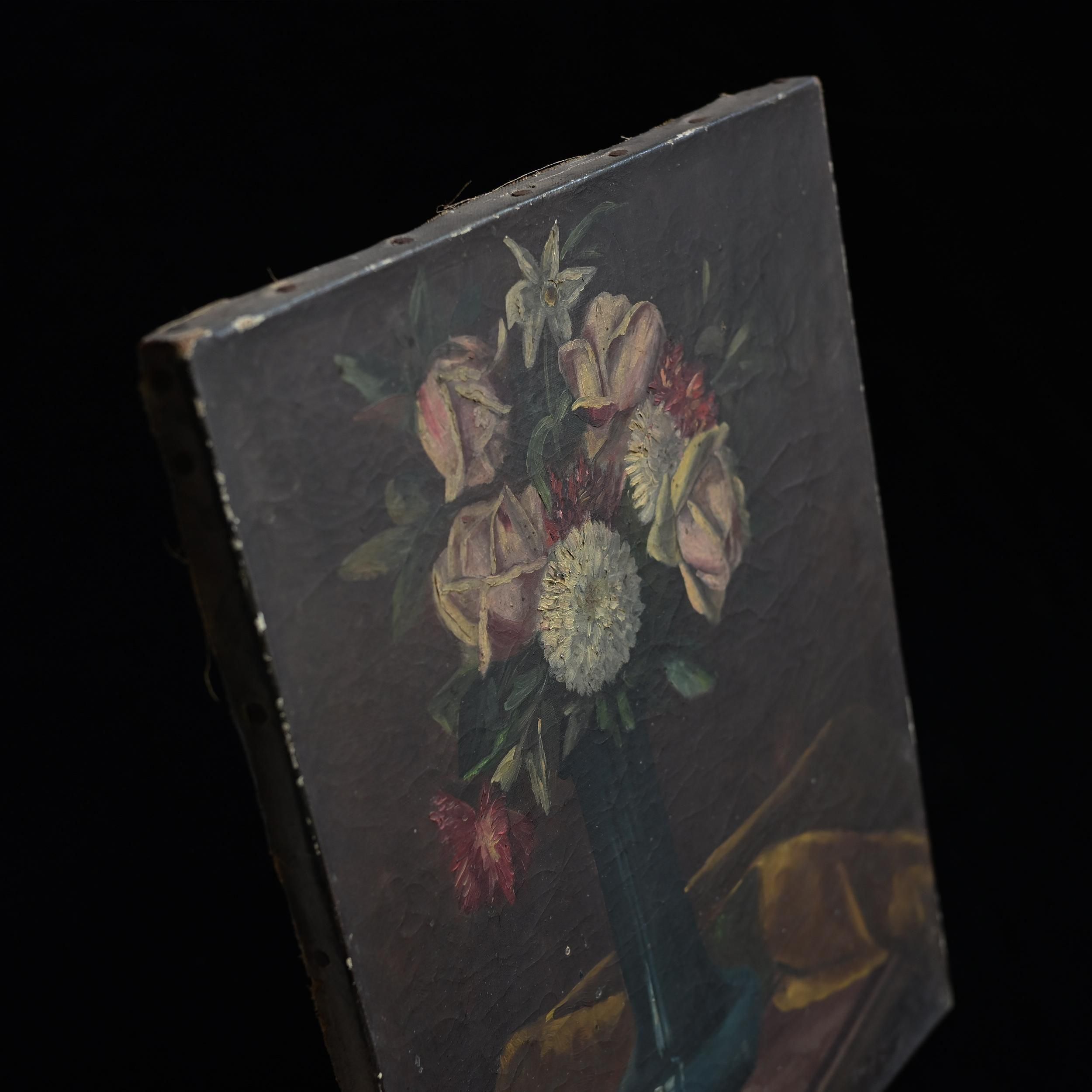 油彩 静物画・2 /植物画 フランスアンティーク雑貨のSibora