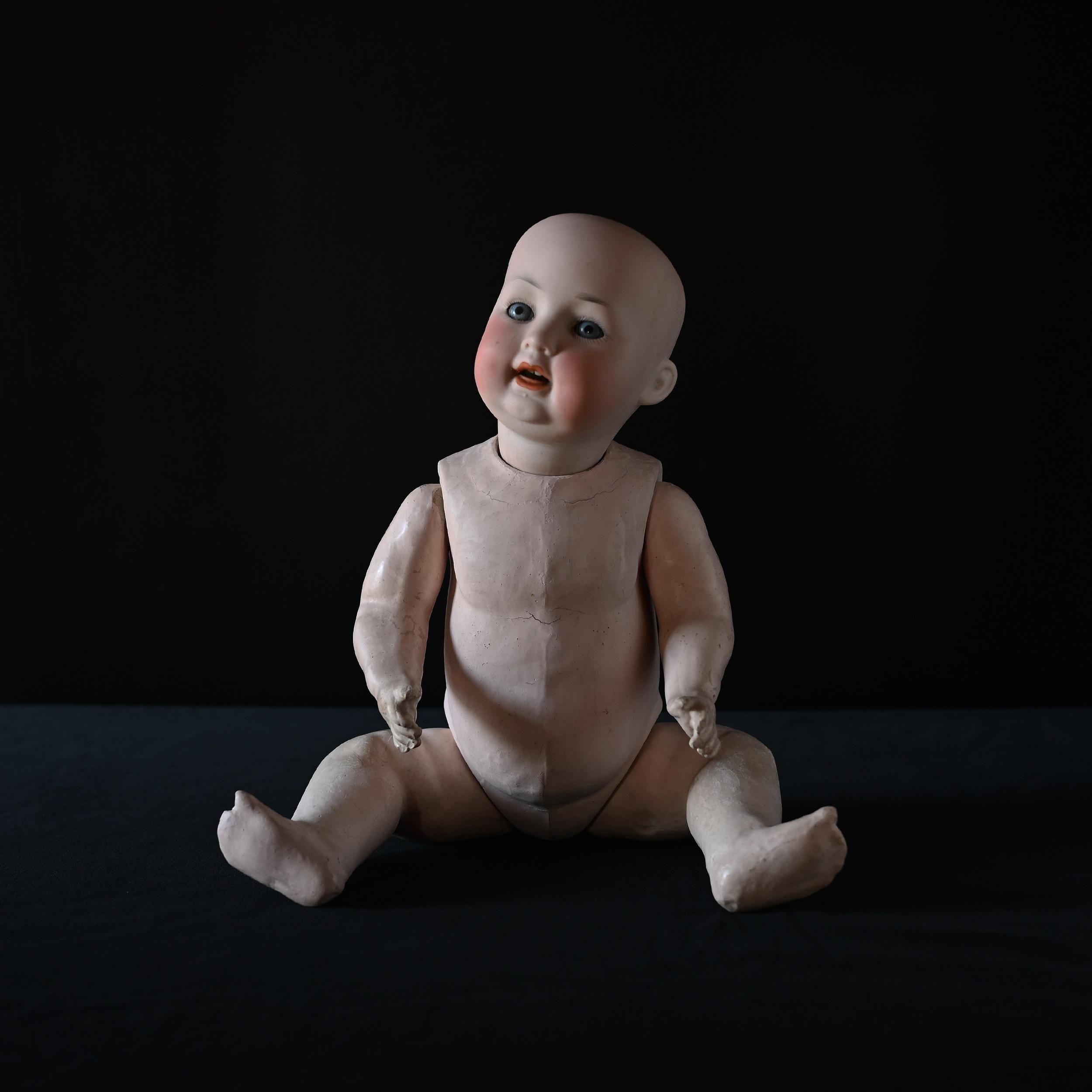 アンティーク！ 50年代フランス製のハーフドール〔磁器製〕 b4a3adab9d6a02140a3f4dafb7a949