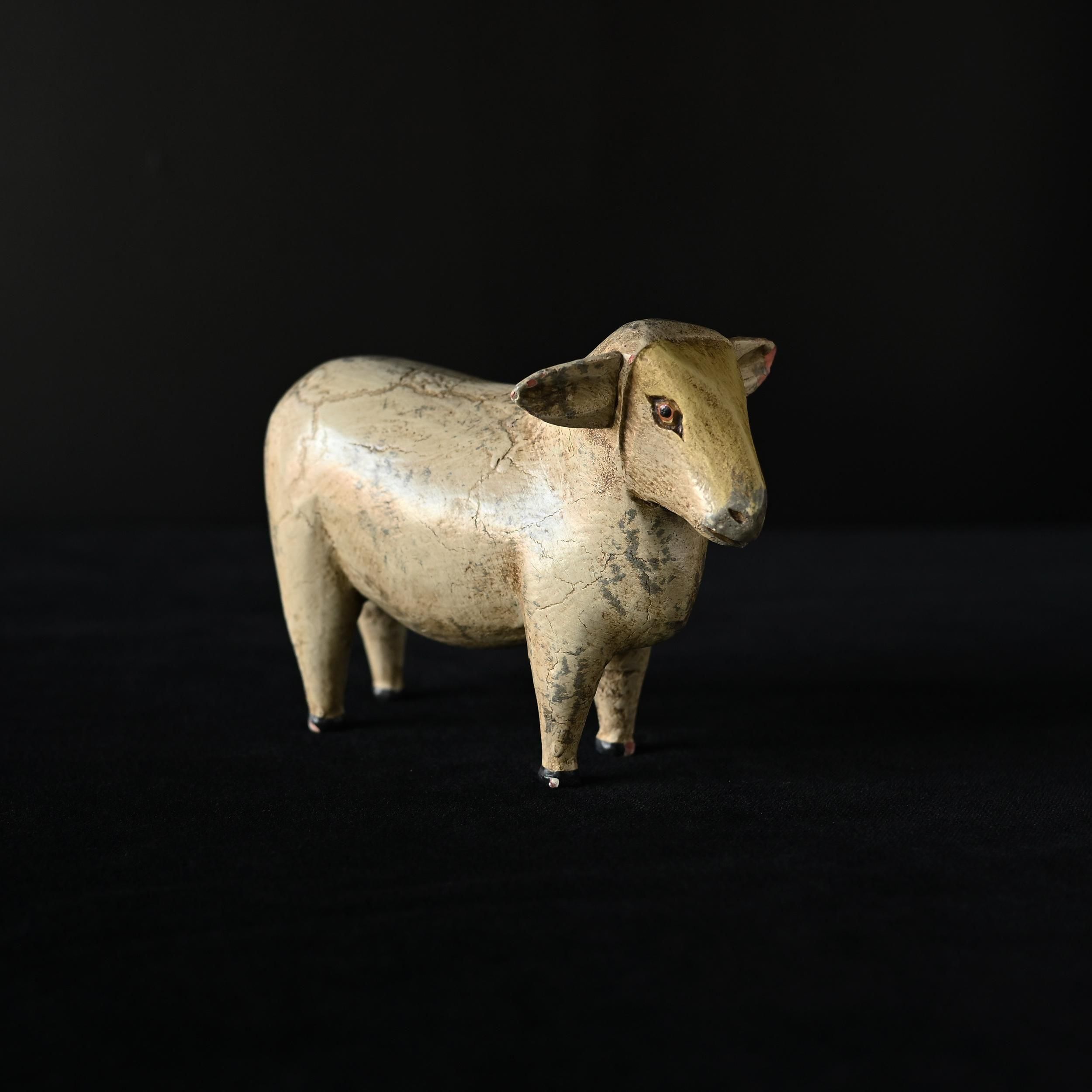 【か12】5 フランス　アンティーク　羊 シープオブジェ か12】5 フランス アンティーク 羊 シープオブジェ か12】5