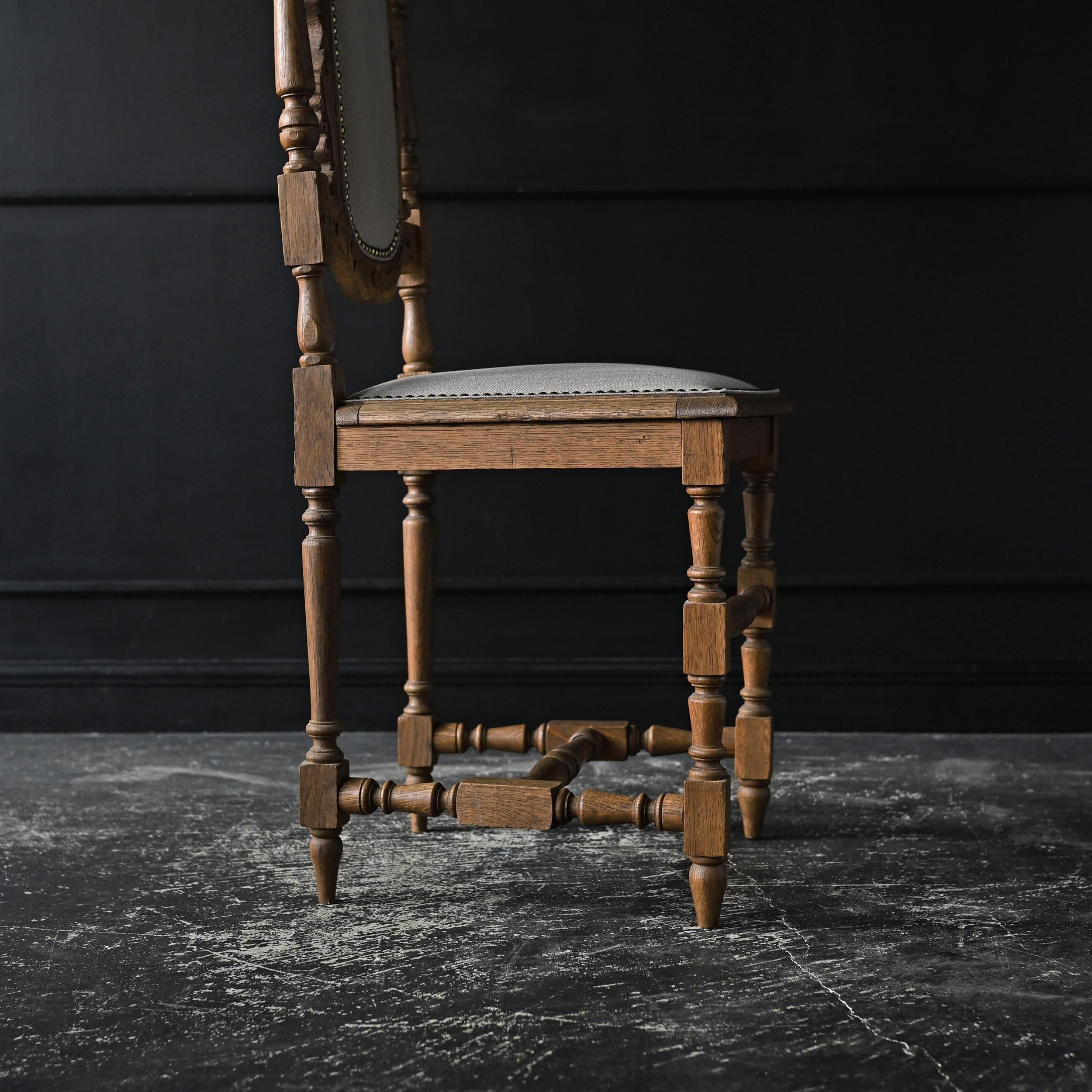 アンティークチェア フランスアンティーク コーナーチェアインレイマホガニーフランスアンティークイギリス