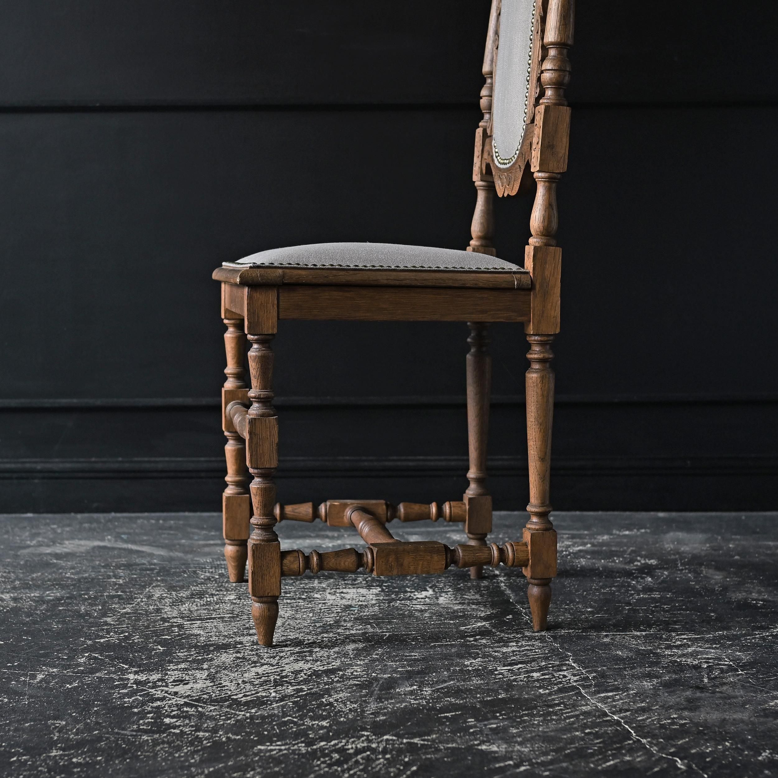 アンティークチェア フランスアンティーク アンティークチェア.Black7 フランスアンティーク家具 椅子