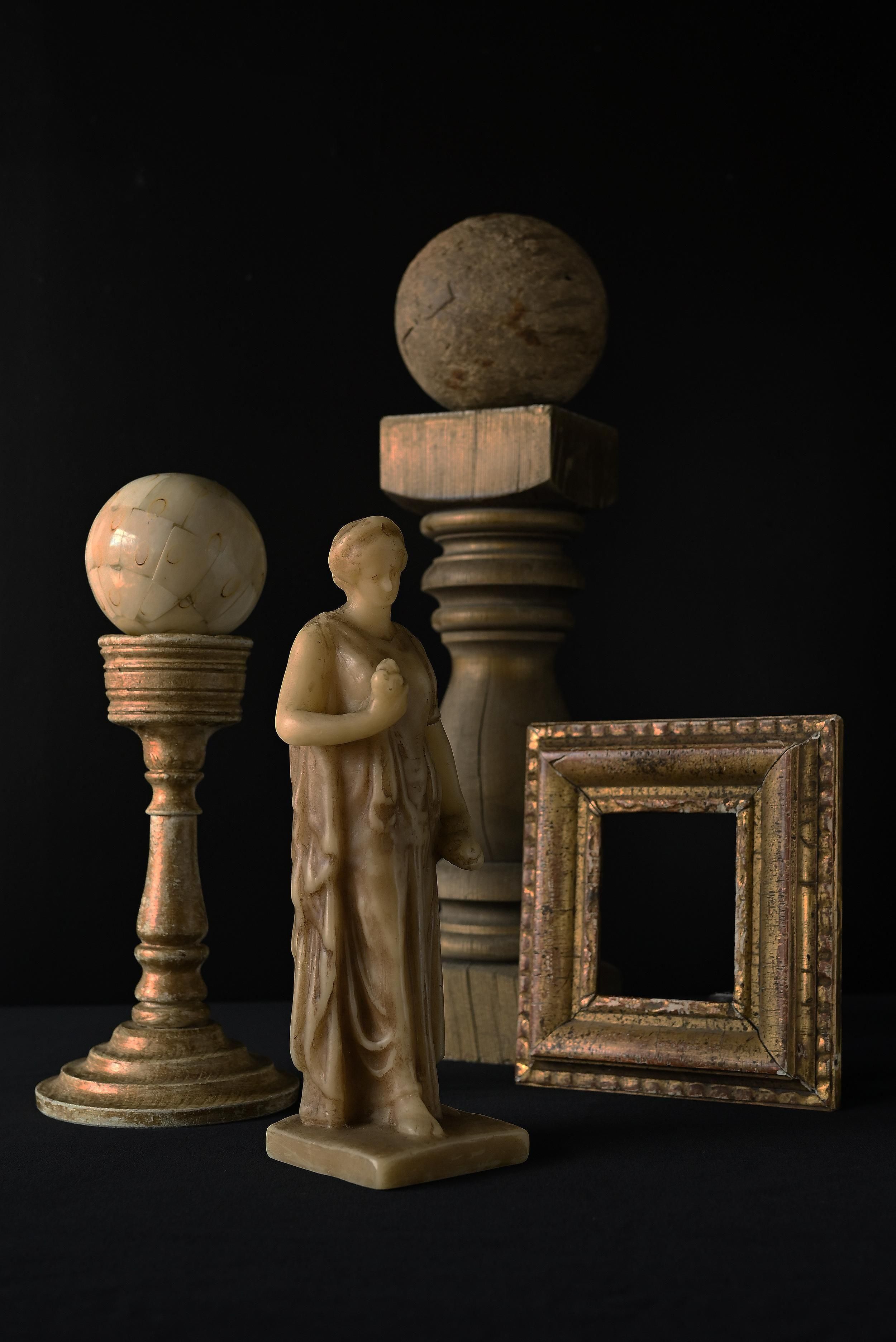 蝋でできた女性像/フランスアンティーク雑貨・家具のSibora