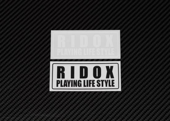 切文字ステッカー RIDOX（W150mm) - MAX ORIDO Official Store