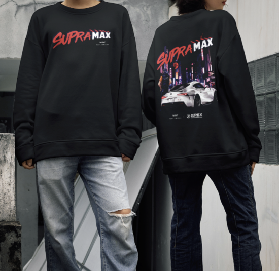 Max Orido x AlphaRex SupraMax Crewneck (Black)