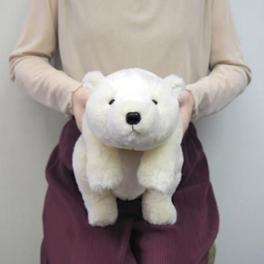 ぬいぐるみ サンレモン ひざしろくまM - 旭山動物園くらぶ