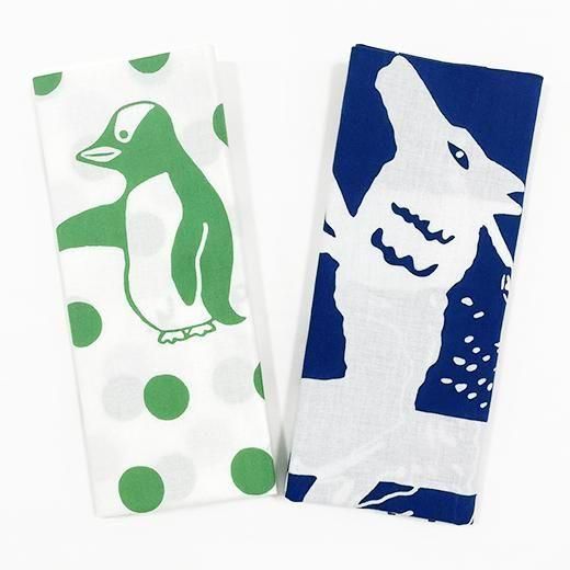 あべ弘士 手ぬぐい全2種《☆LP対応》 - 旭山動物園くらぶオンライン