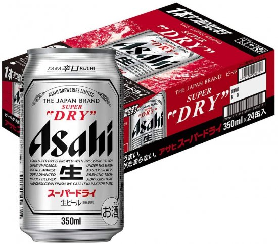 アサヒ スーパードライ 350ml×24本 - 福井の旨い酒の特約販売店「酒のタケウチ」
