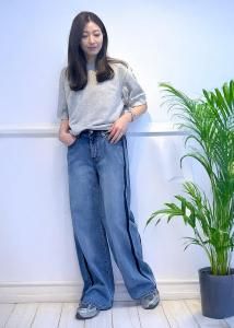  INDKNIT  ˥塼 饤 磻 ǥ˥ 饤ȥ֥롼 WK016