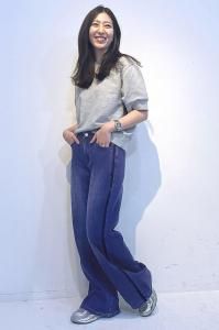 INDKNIT  ˥塼 饤 磻 ǥ˥ ١å֥롼 WK017