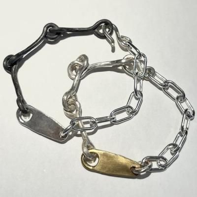 シルバーパーツを繋ぎあわせたブレスレット！渋谷【kensscratch