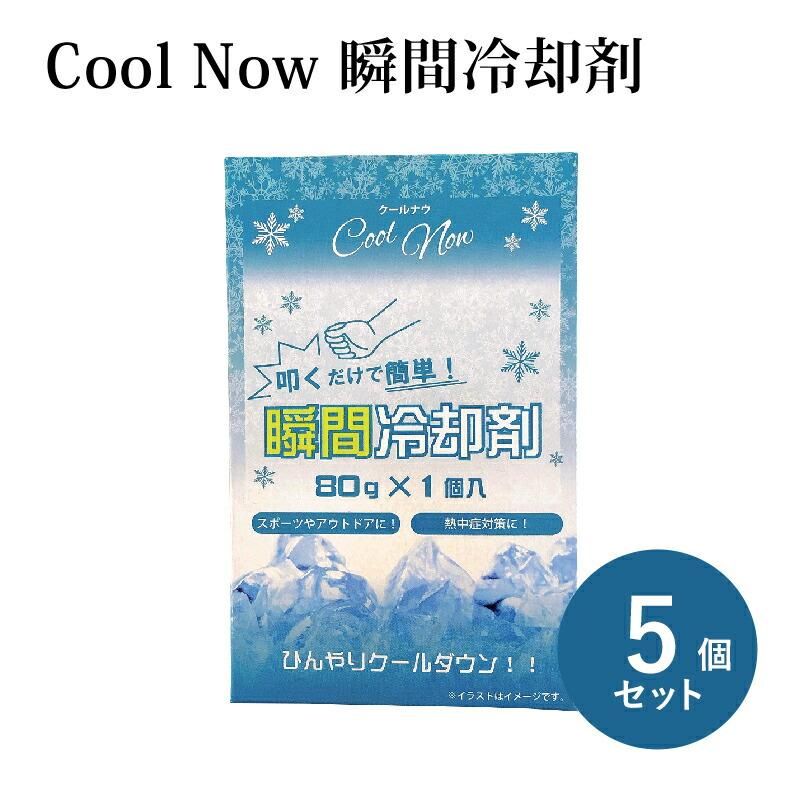 保冷剤 叩けば冷える 瞬間冷却剤 アウトドア 冷え 暑さ 冷たい 5枚入り