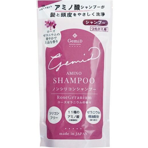 Gemid ゼミド シャンプー ノンシリコン 保湿 アミノ酸 ホテル ローズ 詰替用 0ml アロマ ローズゼラニウムの香り Gemid ゼミド シャンプー ノンシリコン 保湿 アミノ酸 ホテル ローズ 詰替用 0ml アロマ ローズゼラニウムの香り