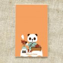 メッセージカード10枚セット　茶芸師カブリモノパンダサン