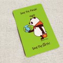 貼ってはがせるカードシール Save The Panda!