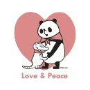 ミニタオル 　Love & Peace パンダのおはなし