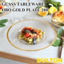 DULTON GLASS TABLEWARE OBO GOLD PLATE 280 A515-302GD280 饹ơ֥륦   ץ졼ȡڥȥ ե̡ƥ 