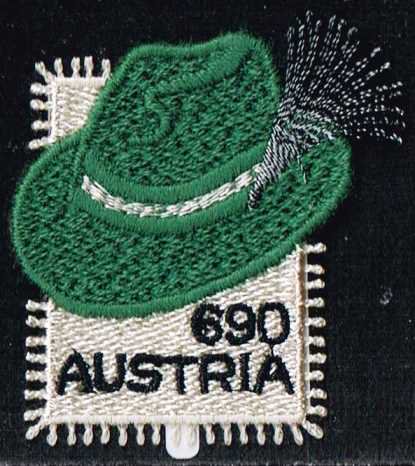 刺繍でできた切手 オーストリア2018年・帽子1種完 - 切手の通信販売/スタンプロード