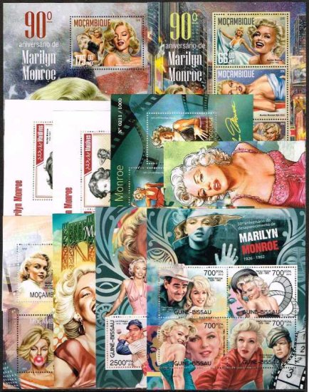 【特価】マリリン・モンローの切手 未使用10シートセット（１） - 切手の通信販売/スタンプロード