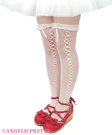 Angelic Pretty　レースアップリボンオーバーニー