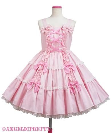 Angelic Pretty 肩リボンジャンパースカート