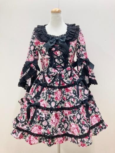 セット/コーデAngelic Pretty ブーケ柄プリンセスワンピースセット