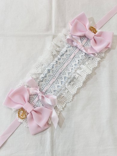 新品♡ ベイビー♡ プリンセスドロップヘッドドレス♡ ピンク♡ シロ♡レディース