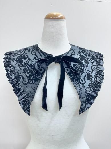 シャンデリアフロッキーワンピース　ブルー　コサージュリボン　A/P　アリパイ ALICE and the PIRATES シャンデリアフロッキーワンピース - BELSEL