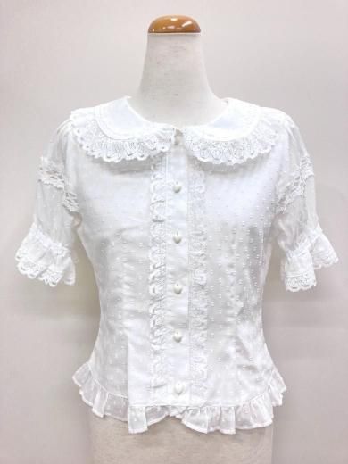 本日最終出品 2段フリル半袖ブラウス offWhite BABY Ribbon Partyブラウス – BABY, THE STARS SHINE BRIGHT