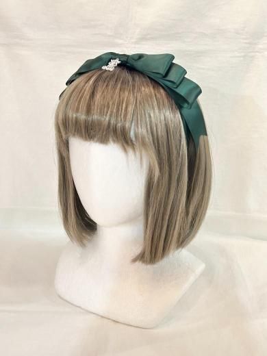 【完売品・新品】ALICE and the PIRATES リボンカチューシャ ALICE and the PIRATES サテンリボンのまんなかリボン