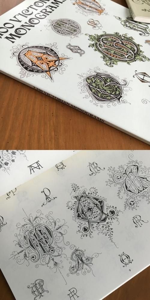 2100VICTRIAN MONOGRAMSモノグラム デザインの本