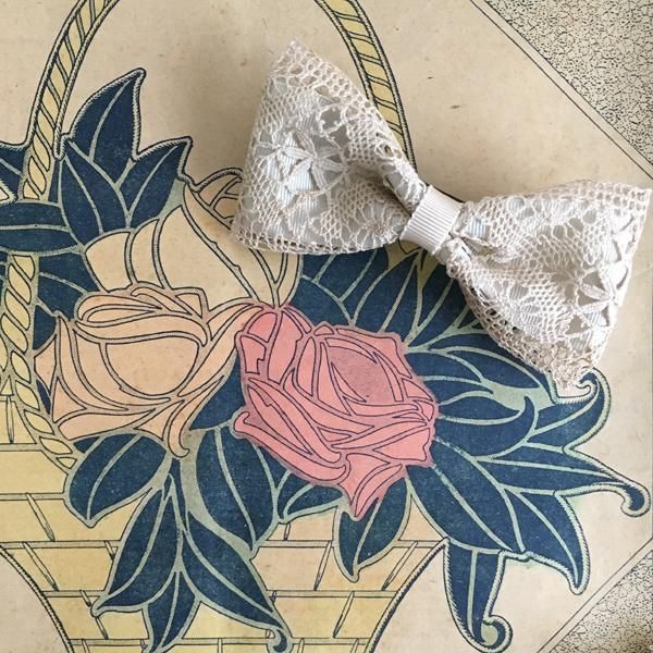 アンティークリボン刺繍ボックス アンティークショップ