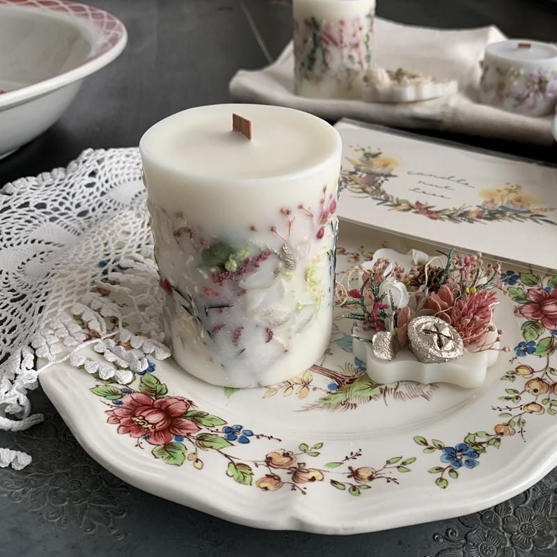 木芯ソイボタニカルキャンドル＆アロマワックスサシェtallB