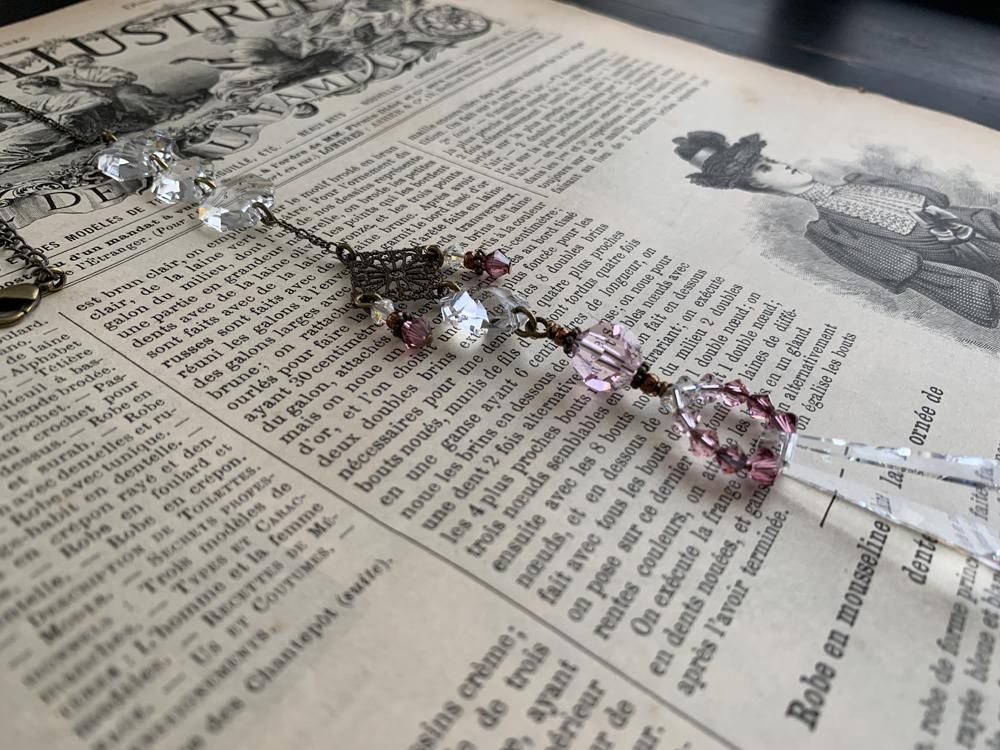 スワロフスキー　サンキャッチャー　クリスタル　ロザリン　ボルドー スワロフスキー サンキャッチャー クリスタル ロザリン ボルドー