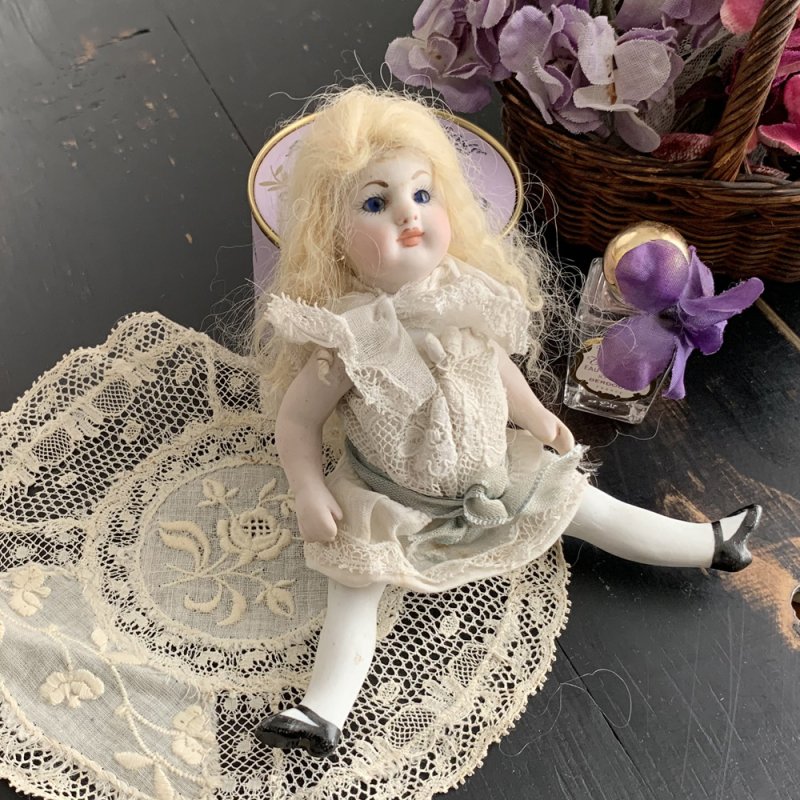 ビスクドール アンティーク 人形 約45cm - 人形