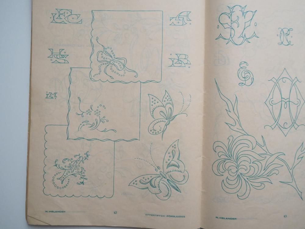 北欧刺繍図案集モノグラム