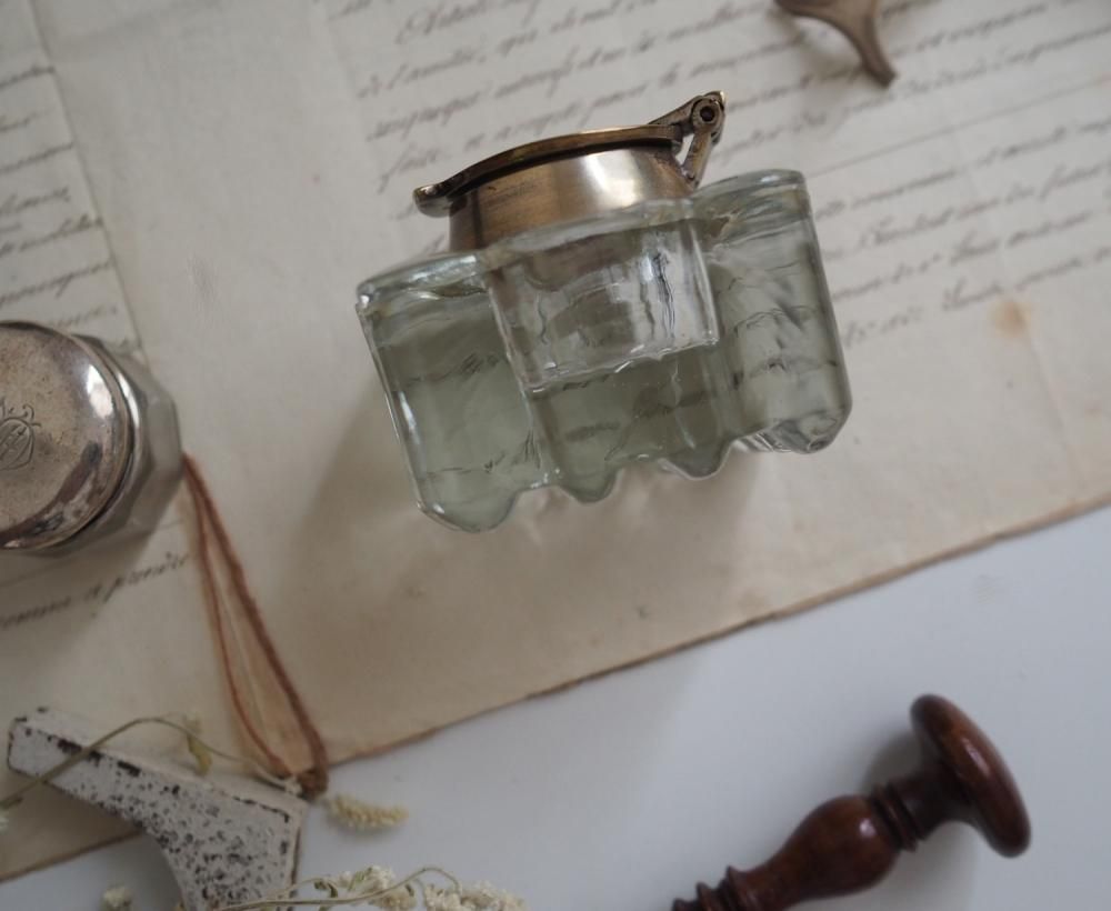 Vintage White Milk Hob Nob Oil Lamp With Farmhouse Etching